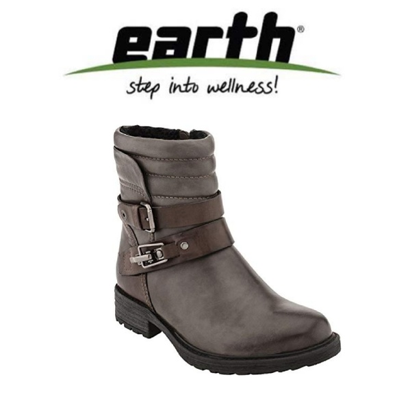 Earth Shoes - Earth Pepperidge Storm Grey Boots Size 10B